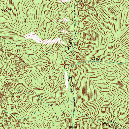 Topographic Map of Deer Creek, NM