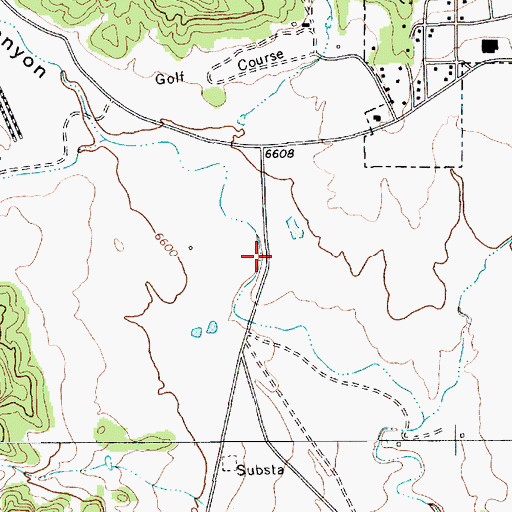 Topographic Map of Dillon Canyon, NM