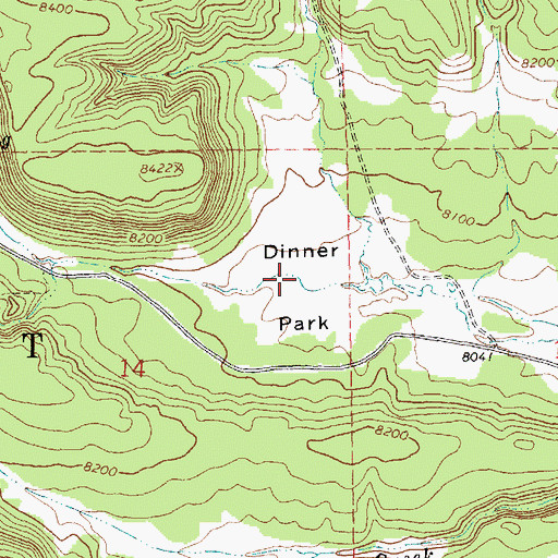 Topographic Map of Dinner Park, NM