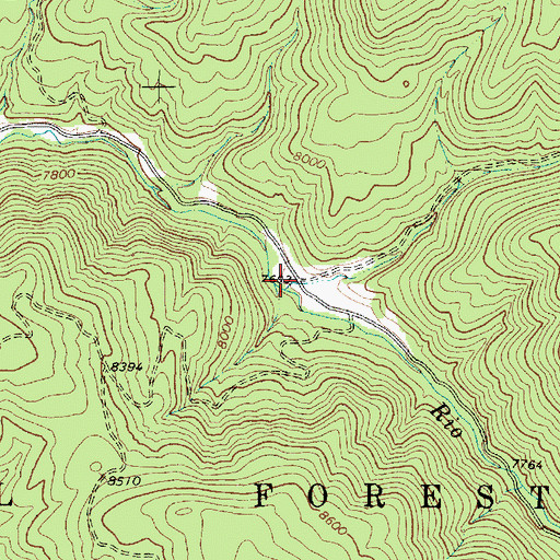 Topographic Map of Drake Canyon, NM