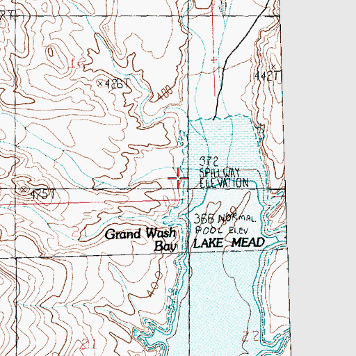 Topographic Map of Azure Ridge Draw, AZ