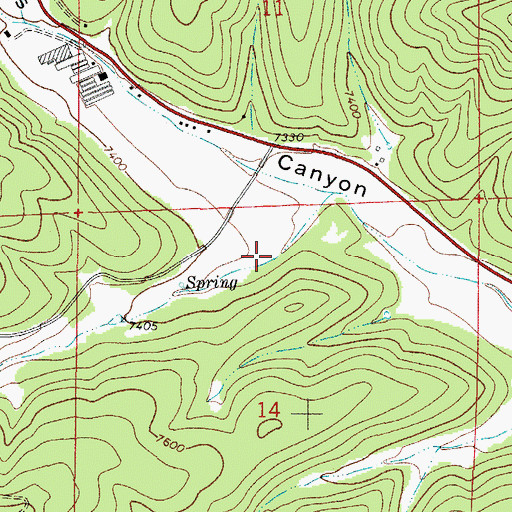 Topographic Map of Eightmile Canyon, NM