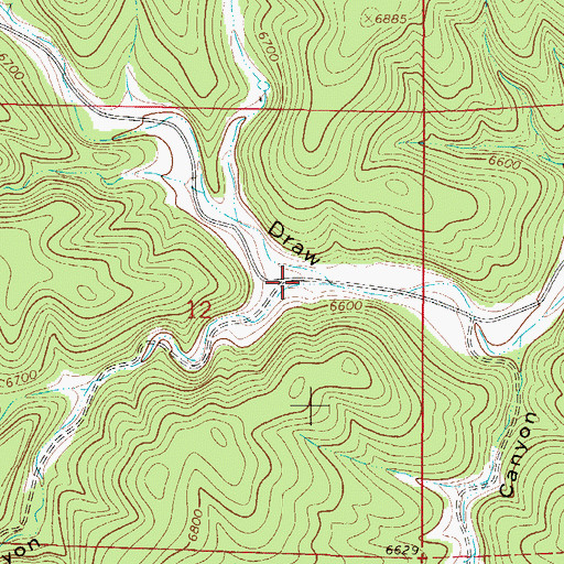 Topographic Map of Elk Canyon, NM