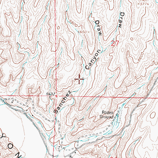 Topographic Map of Encino Draw, NM