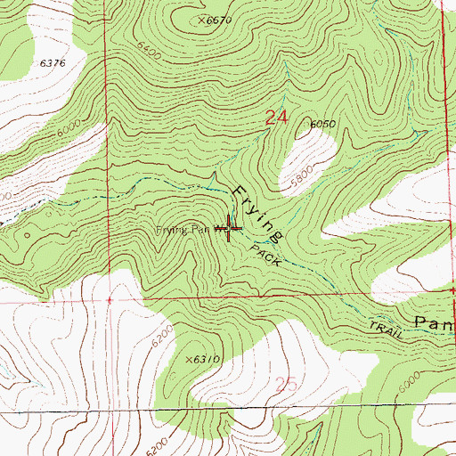 Topographic Map of Frying Pan Well, NM