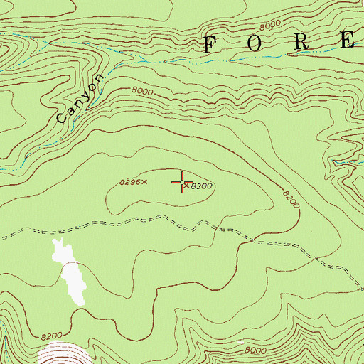 Topographic Map of Gilita Ridge, NM
