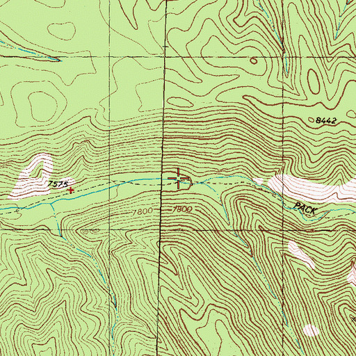 Topographic Map of Hell Canyon, NM