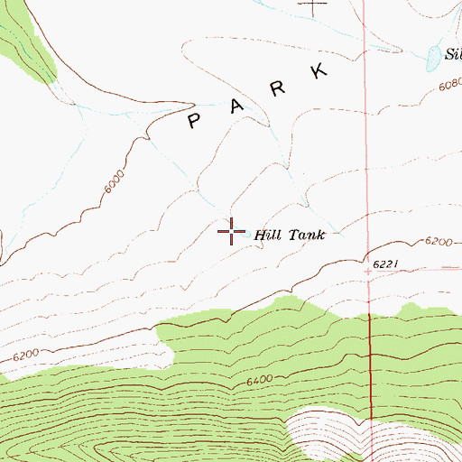 Topographic Map of Hill Tank, NM