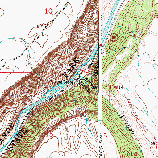 Topographic Map of Hondo Canyon, NM