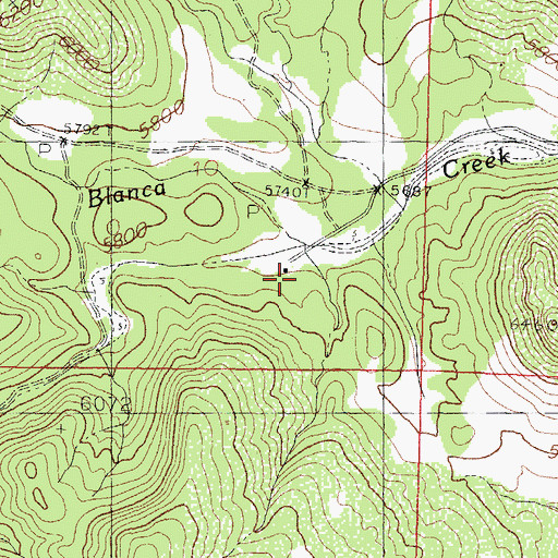 Topographic Map of J P Nunn Ranch, NM