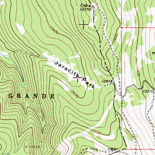 Topographic Map of Jarocita Park, NM