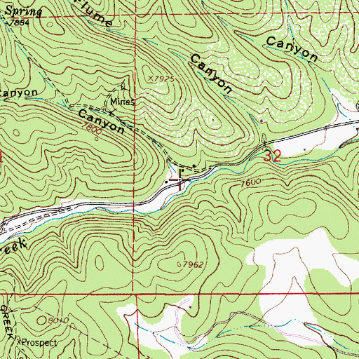 Topographic Map of Krause Canyon, NM