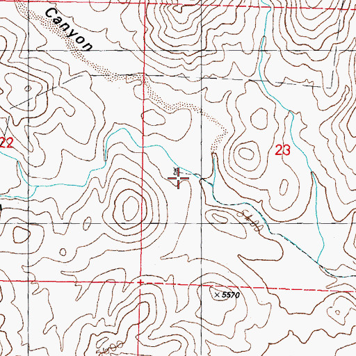Topographic Map of Lightfoot Well, NM