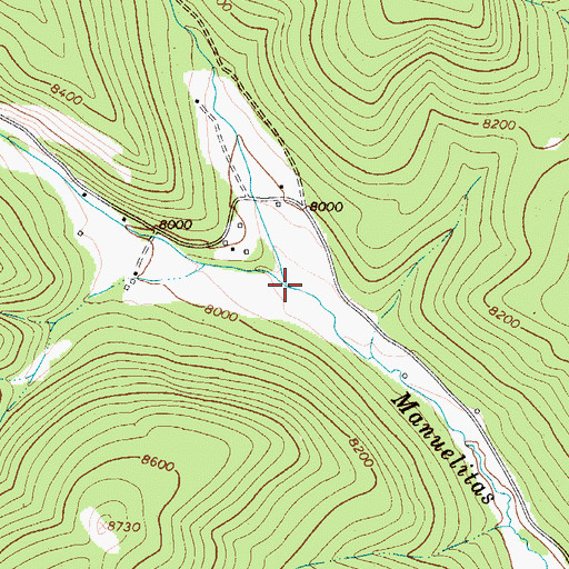 Topographic Map of Maestas Creek, NM