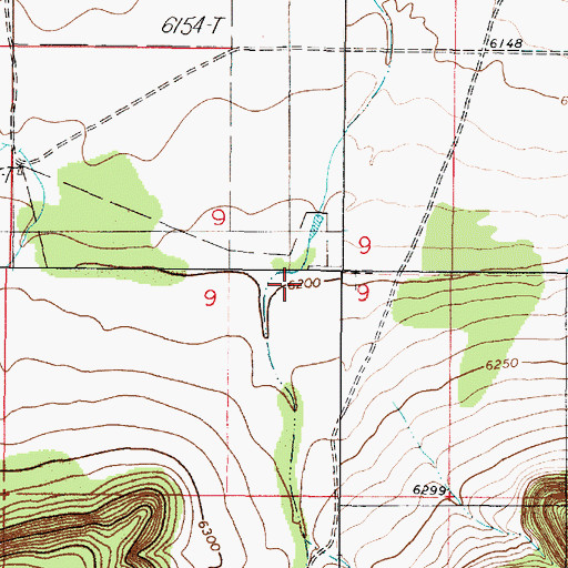 Topographic Map of Martin Canyon, NM