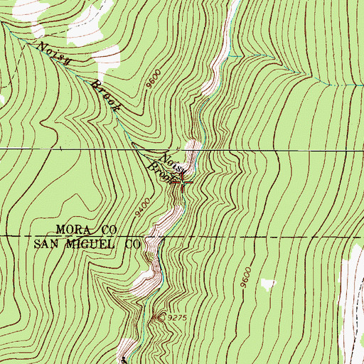 Topographic Map of Noisy Brook, NM