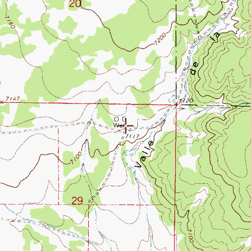 Topographic Map of O D Well, NM
