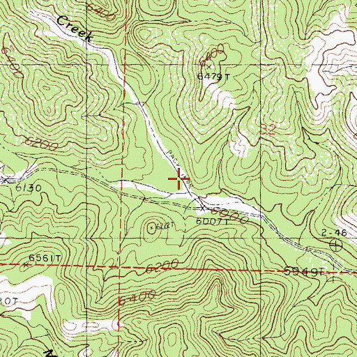 Topographic Map of Patton Creek, NM