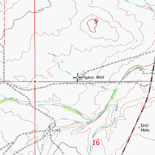 Topographic Map of Pipkin Well, NM