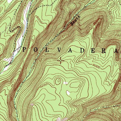 Topographic Map of Polvadera Grant, NM