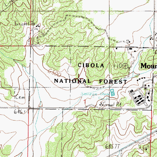 Topographic Map of Ranger Station Picnic Ground, NM