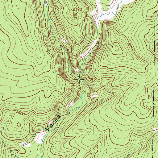 Topographic Map of Rito de las Perchas, NM
