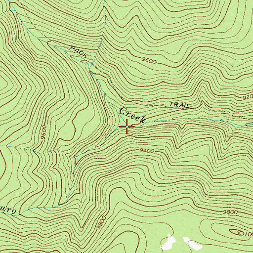 Topographic Map of Rito Oscuro, NM