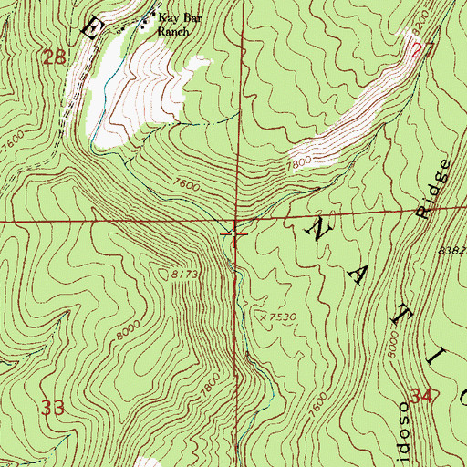 Topographic Map of Rito Ruidoso, NM