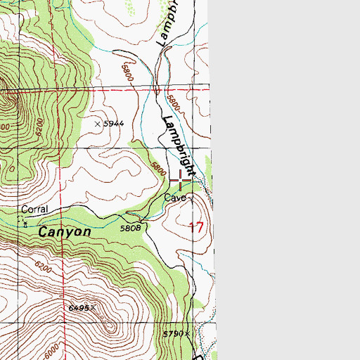 Topographic Map of Rustler Canyon, NM