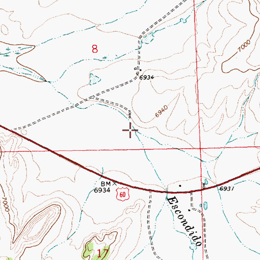 Topographic Map of San Ignacio Creek, NM