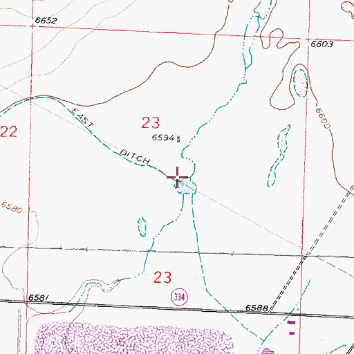 Topographic Map of San Mateo Creek, NM