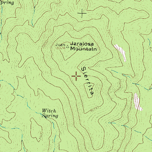 Topographic Map of Sierrita, NM