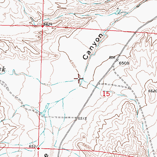 Topographic Map of Silver Creek, NM