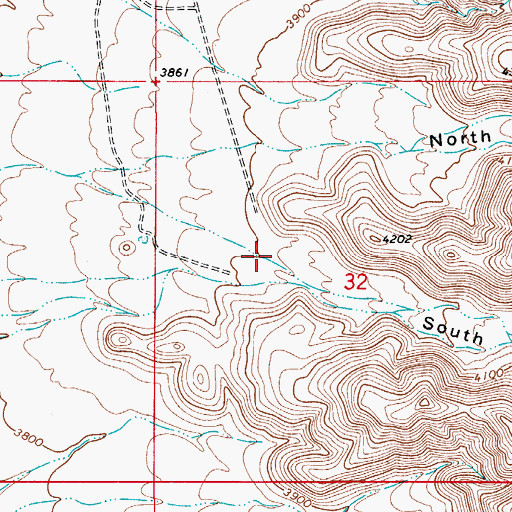 Topographic Map of South Hammock Canyon, NM