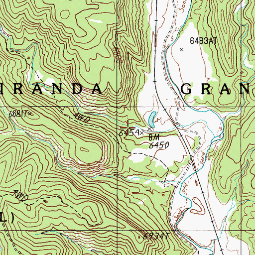 Topographic Map of Stag Canyon, NM