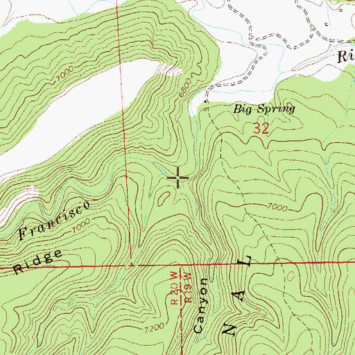 Topographic Map of Strawberry Canyon, NM