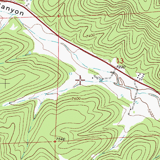 Topographic Map of Three L Canyon, NM