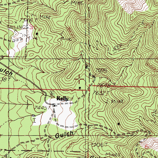 Topographic Map of Tri Bullon Shaft, NM