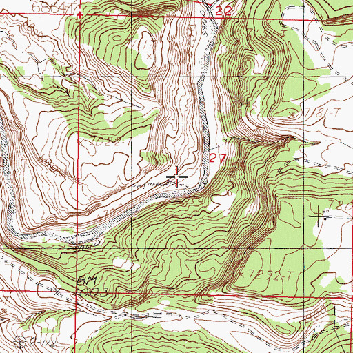 Topographic Map of Ward Ranch, NM