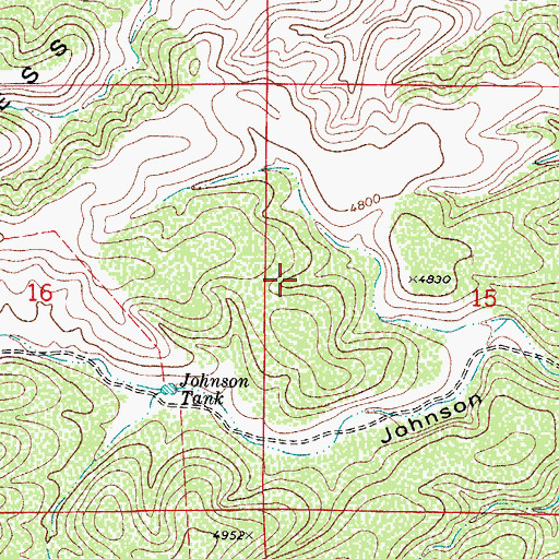 Topographic Map of West Hess Hills, NM