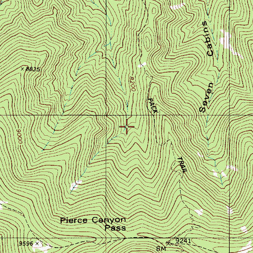 Topographic Map of Capitan Mountains Wilderness, NM