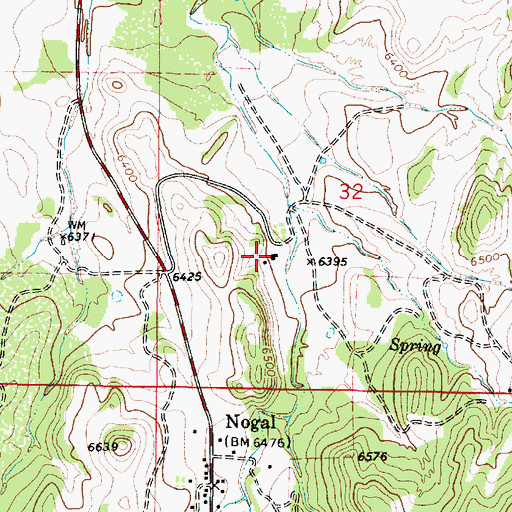 Topographic Map of Le Baron Ranch, NM