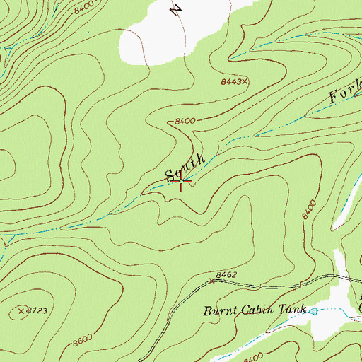 Topographic Map of Rocky Point Tank, NM