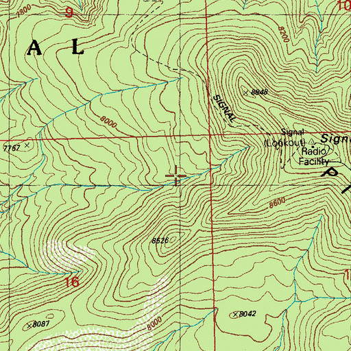 Topographic Map of McMillan Spring, NM