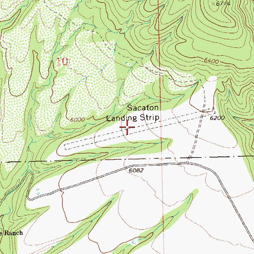 Topographic Map of Sacaton Landing Strip (historical), NM