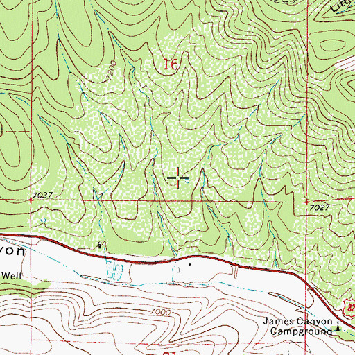 Topographic Map of Lower 3 Mile Tank, NM