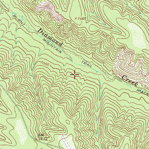 Topographic Map of Me Own Fire Base, NM