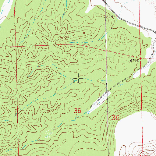 Topographic Map of Section Tank, NM