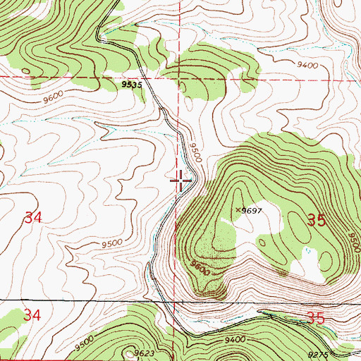 Topographic Map of Alive Number One Tank, NM