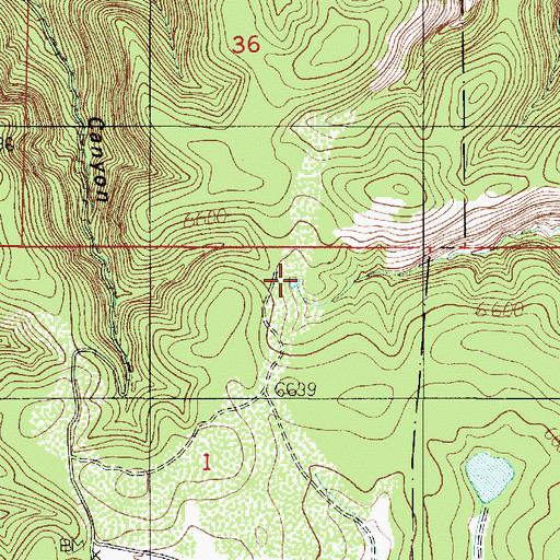 Topographic Map of Gonzales Tank, NM